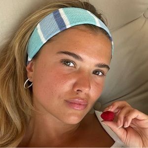 NWOT Djerf Avenue rainbow headband sky